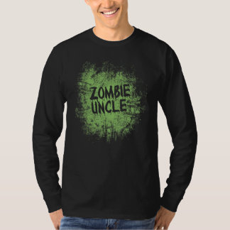 Zombie uncle cool lazy halloween costume zombies f tシャツ