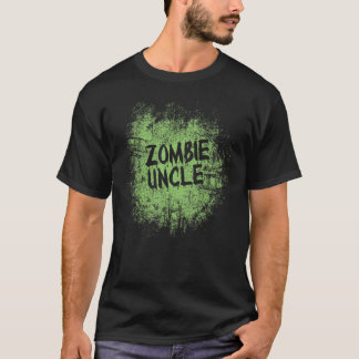 Zombie uncle cool lazy halloween costume zombies f tシャツ