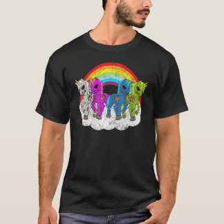 Zombie Unicorn Apocalypse Creatures Halloween Zomb Tシャツ