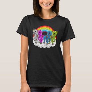 Zombie Unicorn Apocalypse Creatures Halloween Zomb Tシャツ