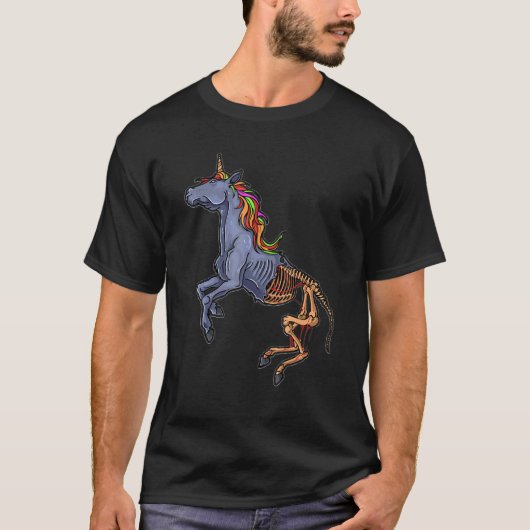 Zombie Unicorn Lazy Halloween Costume Cool Zombiec Tシャツ (正面)