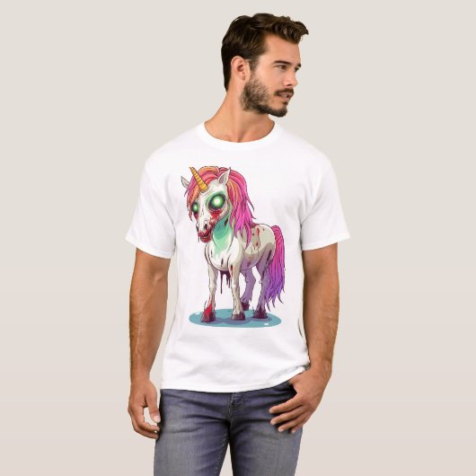 Zombie Unicorn Tシャツ (正面フル)
