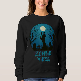Zombie Vibes Moonlit Graveyard  Scary Kids Boys Ad スウェットシャツ