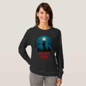 Zombie Vibes Moonlit Graveyard  Scary Kids Boys Ad Tシャツ (正面フル)