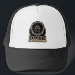 ZOMBIE We Want Your Brains Ver.2 キャップ<br><div class="desc">Colorful Zombie face Illustrated in a large oval.Great for those Horror/Zombie Fans</div>