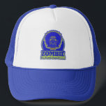 ZOMBIE We Want Your Brains Ver.3 キャップ<br><div class="desc">Colorful Zombie face Illustrated in a large oval.Great for those Horror/Zombie Fans</div>