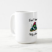 Zombie Wizard – “Don’t Touch My Phone” Warning Art コーヒーマグカップ (正面左)