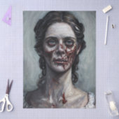 Zombie Woman Portrait 薄葉紙 (クラフト)
