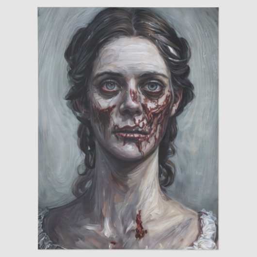 Zombie Woman Portrait 薄葉紙 (正面)