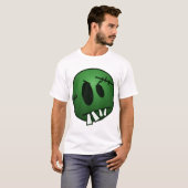 ZOMBIECONの顔-緑 Tシャツ (正面フル)