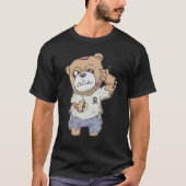 Zombiecore Aesthetic Zombie Bear Pastel Goth Creep Tシャツ (正面)