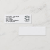 zombiehunter、名の    名字、ゾンビE… スキニー名刺 (正面/裏面)