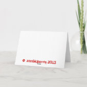 ZombieParrotの"ハッピーバースデー"カード(赤か黒) カード (裏面)