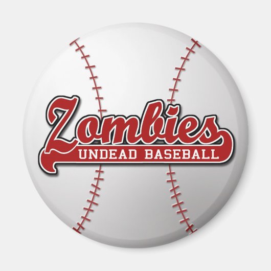 ZOMBIES 完全に死んでいな Baseball – マグネット (正面)