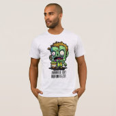 Zombies 食べ Brains Tシャツ (正面フル)