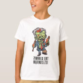 Zombies 食べ Brains Tシャツ (正面)