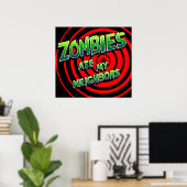 Zombies 食べ My  Neighbors Pixel Art ポスター (ホームオフィス)