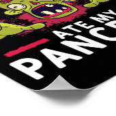 Zombies Ate My Pancreas Fun Pancrease Diabetes Rec ポスター (角)