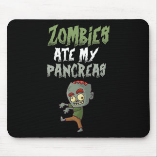Zombies Ate My Pancreas T1d Type 1 Diabetes Girl K マウスパッド