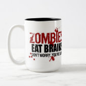ZOMBIES EAT BRAINS ツートーンマグカップ (左)