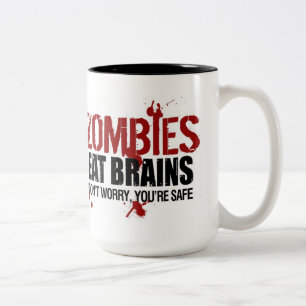 ZOMBIES EAT BRAINS ツートーンマグカップ
