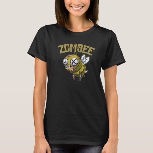 Zombies Flight of the Living Dead Honey Bee Zombee Tシャツ (正面)