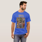 Zombies group shot face bo up retro girl friend fr tシャツ (正面フル)