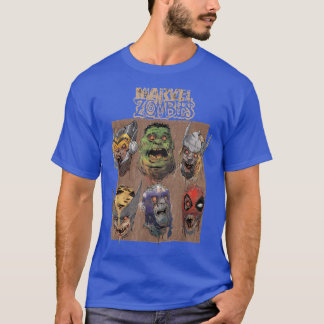 Zombies group shot face bo up retro girl friend fr tシャツ
