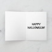 Zombies Love Is Brainy – Funny Halloween カード (内部)