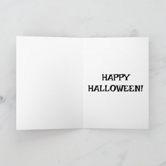Zombies Love Is Brainy – Funny Halloween カード (内部)