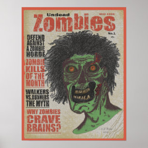 Zombies the Magazine 完全に死んでいな ポスター