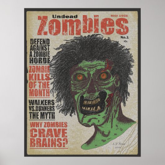 Zombies the Magazine 完全に死んでいな Ver.3 ポスター (正面)