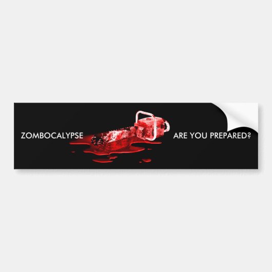 ZOMBOCALYPSE、準備されますか。 バンパーステッカー (正面)