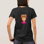 Zombojiの女の子はTを見直し Tシャツ (裏面)