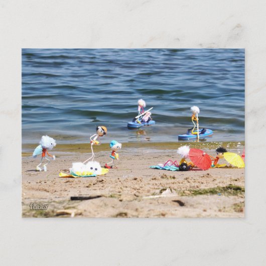 Zomer op het strand met de Fubby's ポストカード (正面)