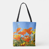 Zomers gevoel van wilde oranje bloemen. トートバッグ (裏面)