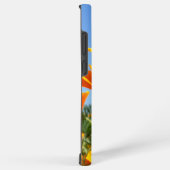 Zomers gevoel van wilde oranje bloemen. samsung galaxyケース (右側面)