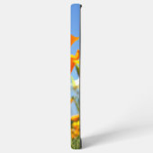 Zomers gevoel van wilde oranje bloemen. samsung galaxyケース (左側面)