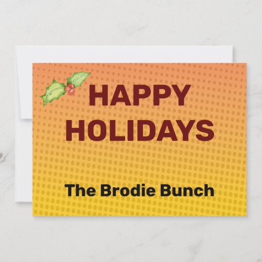 Zomy Christmas Call Video Conference Sathire カード (裏面)