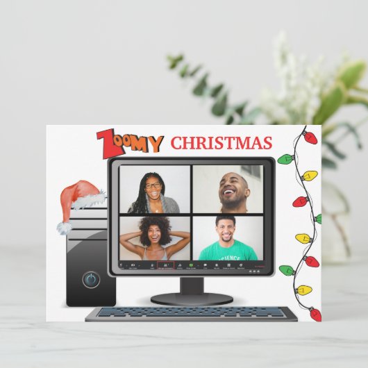 Zomy Christmas Call Video Satire Conference カード (スタンド正面)