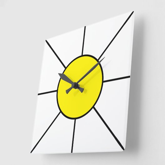 Zon スクエア壁時計 (傾斜)