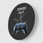 Zoned Outゲーマールームの設定 ラージ壁時計 (傾斜)