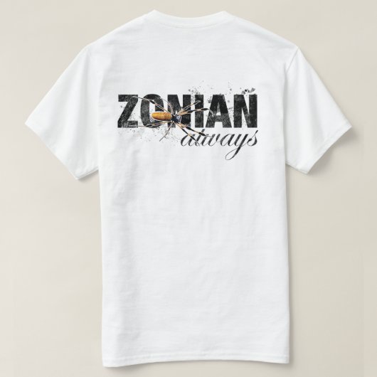 Zonian Always with Spider Tシャツ (デザイン裏面)