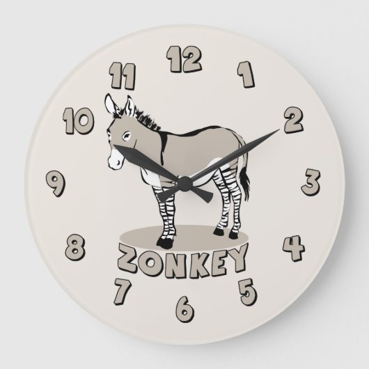 Zonkey ラージ壁時計 (正面)