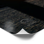 Zonsondergang met windmolen, Rustgevend relaxt. ポスター (コーナー)