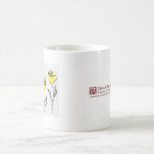 Zontaのコーヒー・マグの黄色バラ-あなたのロゴの…! コーヒーマグカップ (中央)