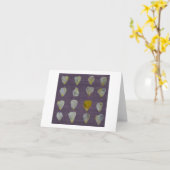 Zontaの黄色のバラの花びらのメッセージカード カード (黄色い花)