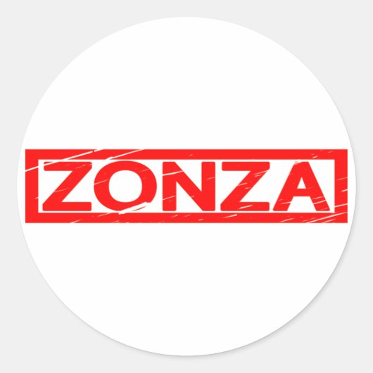 Zonzaスタンプ ラウンドシール (正面)