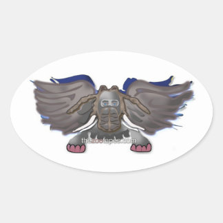 Zooテープのステッカーセット 楕円形シール