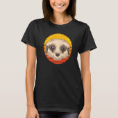 Zoo Animal Africa Safari Retro Meerkat Tシャツ (正面)